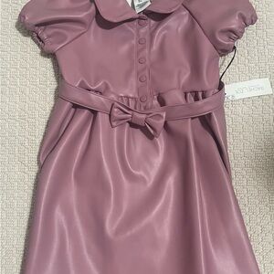 Rachel Zoe Mauve Kids Dress with Bow